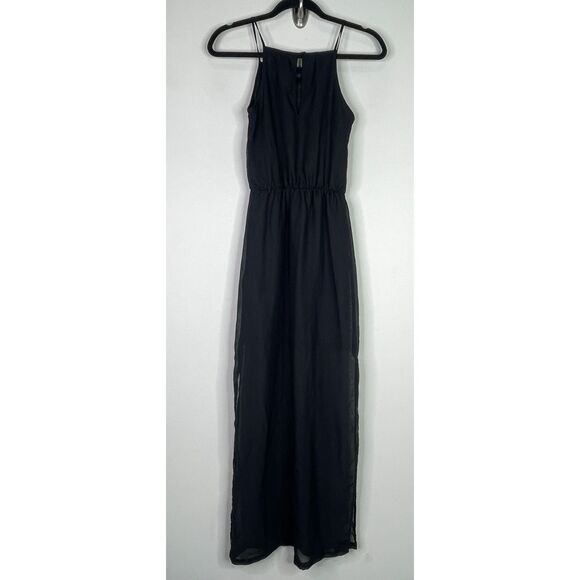 H&M Divided Sleeveless Chiffon Halter Maxi Dress Women's Size 2 - Picture 2 of 8